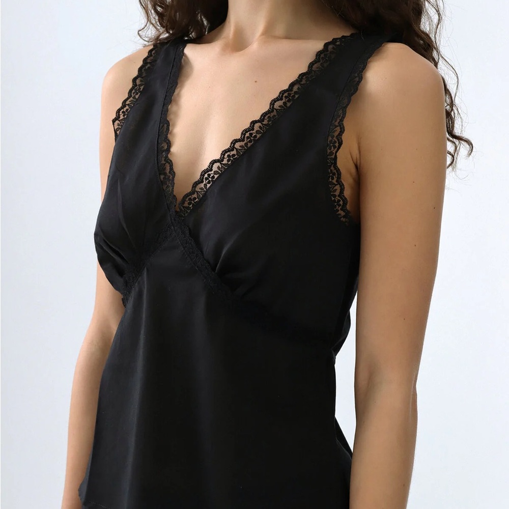 Cou Cou Intimates Iris Tank in Black